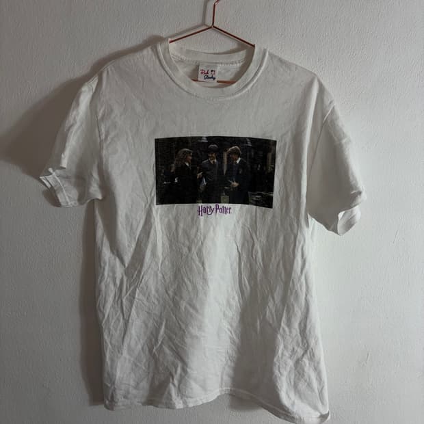 90s 락스탠리 해리포터 프린팅 반팔티(Free)