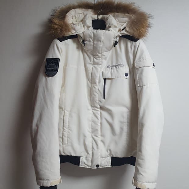 택포가 디스커버리 패딩 밀포트 구스다운패딩 아이보리 95