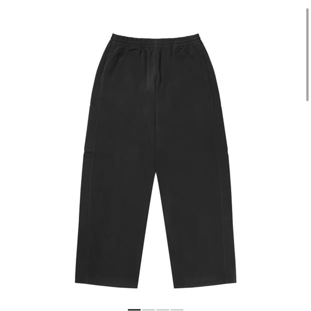 이지 갭 발렌시아가 메인 사틴 카고 팬츠 포에틱 블랙 XL