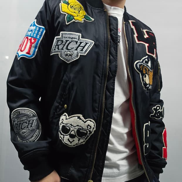 Joyrich 조이리치 MA-1 바시티 자켓 블랙 L