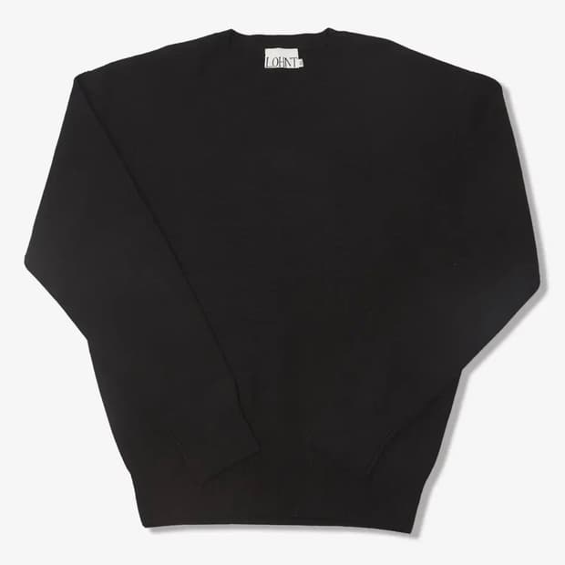(XL) 론트 329 라운드 니트 [블랙]