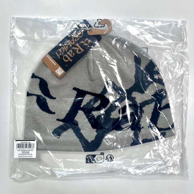 랩x그라미치 로고 비니 그레이