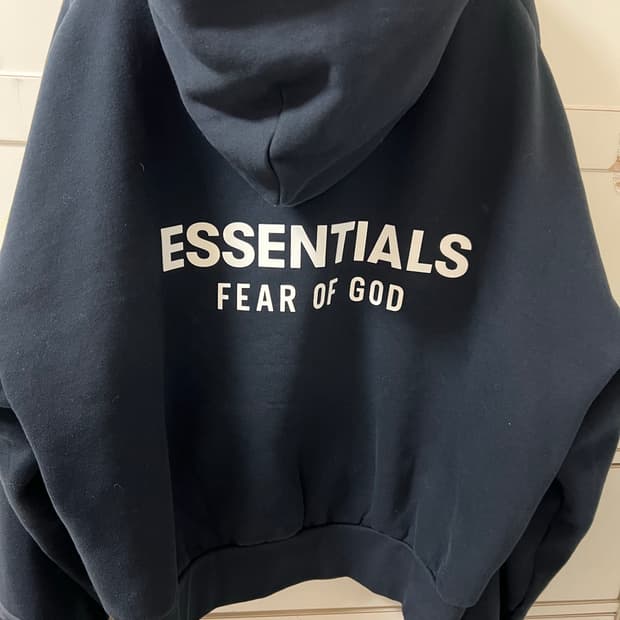 피오갓 에센셜 후드집업 블랙