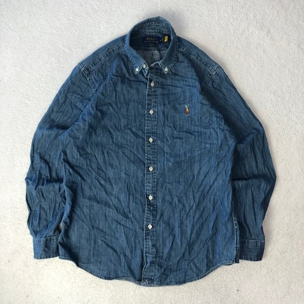 폴로랄프로렌 클래식핏 샴브레이 셔츠