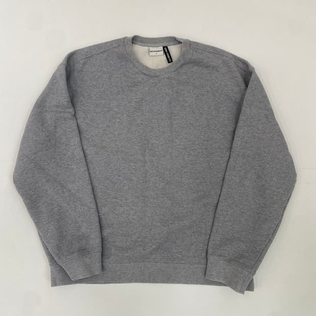 SOVERMENT 맨투맨 티셔츠 회색 xl