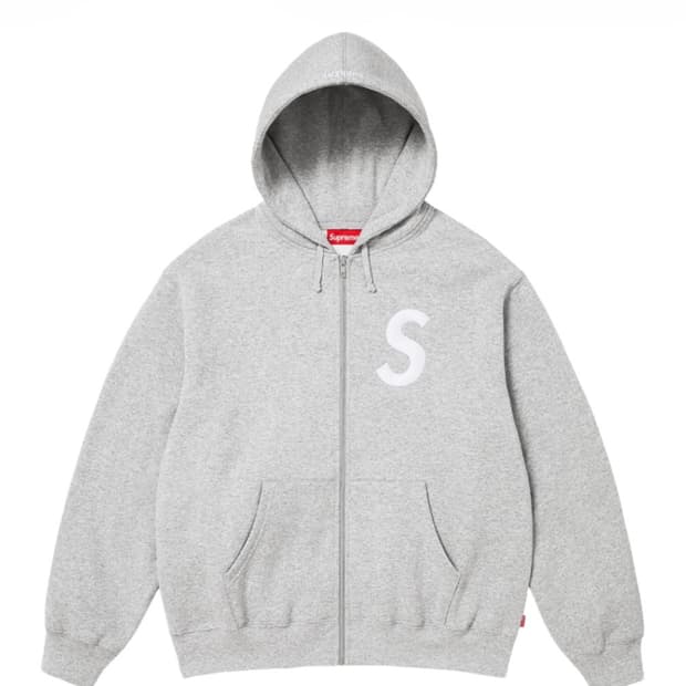 슈프림 s로고 후드집업 XL