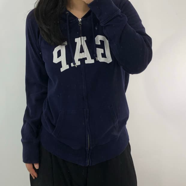 [M] GAP 갭 네이비 후드집업