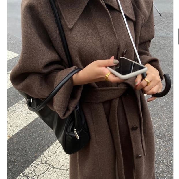 런던플랏 londonflat 르메르 코트 핸드메이드 울코트 브라운