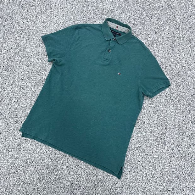 S 타미힐피거 반팔 카라 티셔츠 0410M