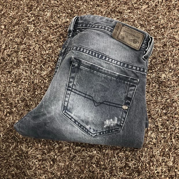 디젤 Thavar 워싱 디스 데님 팬츠