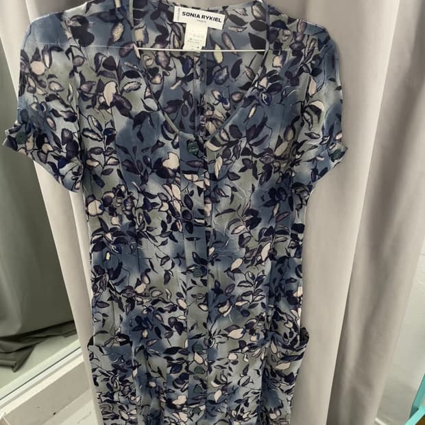 소니아 리키엘 보태니컬 패턴 원피스 