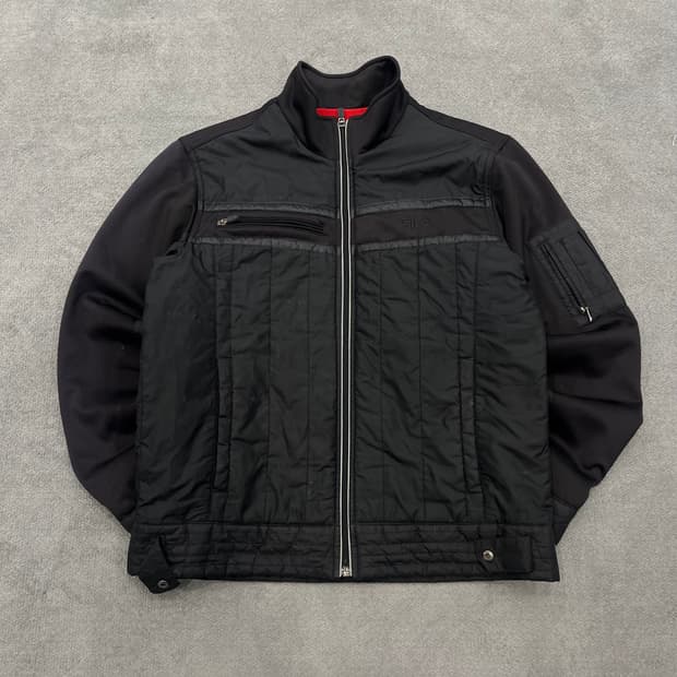 95 FILA 블랙 퀄팅 자켓
