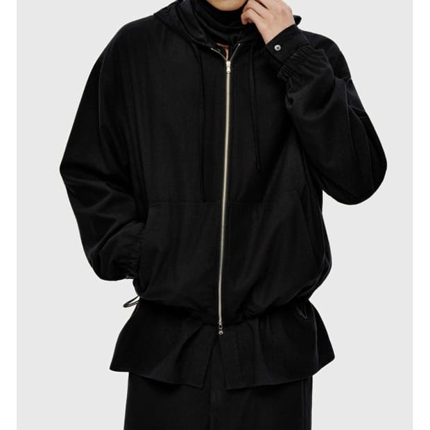 유스 silk nep hooded zip-up jacket (S)