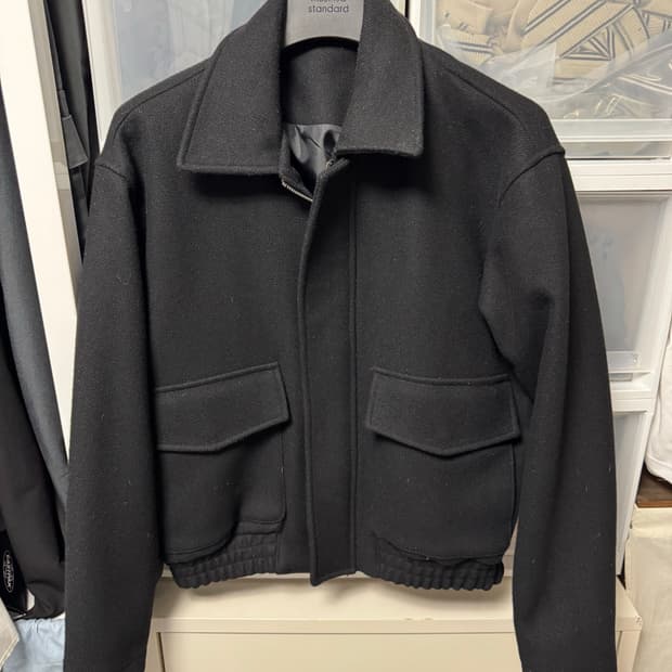 아워스코프 울 벨로우스 자켓 블랙 2사이즈 105