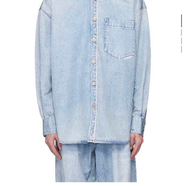 알렉산더왕 프린트데님셔츠