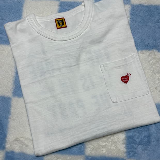 휴먼메이드 Human Made 포켓 티셔츠 화이트 2XL