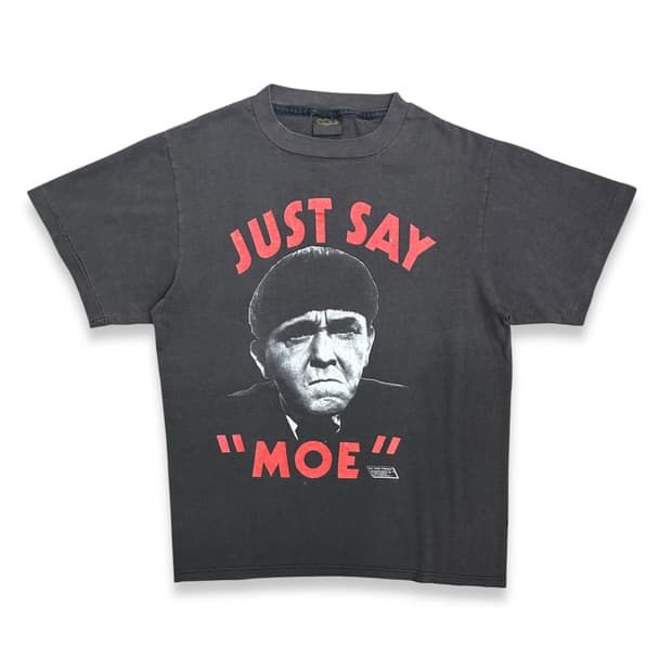 1989‘ Three Stooges 'Just Say Mo' 티셔츠 L