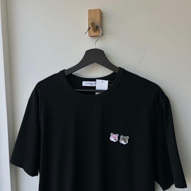 16716 - 메종키츠네 더블 폭스헤드 반팔 티셔츠