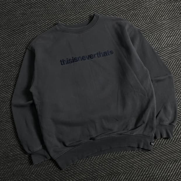 디스이즈네버댓 빅로고 피그먼트 스웻 셔츠y 3422