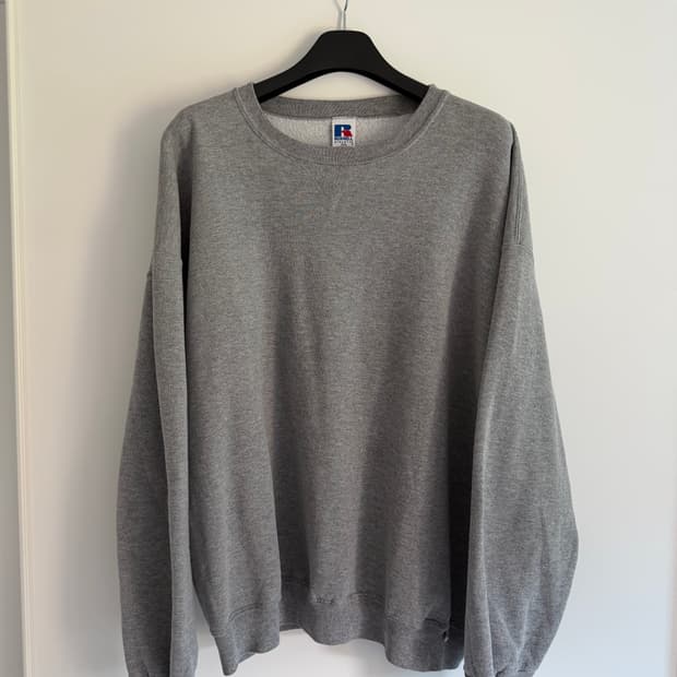 [XXL] 러셀 빈티지 스웻 맨투맨 그레이