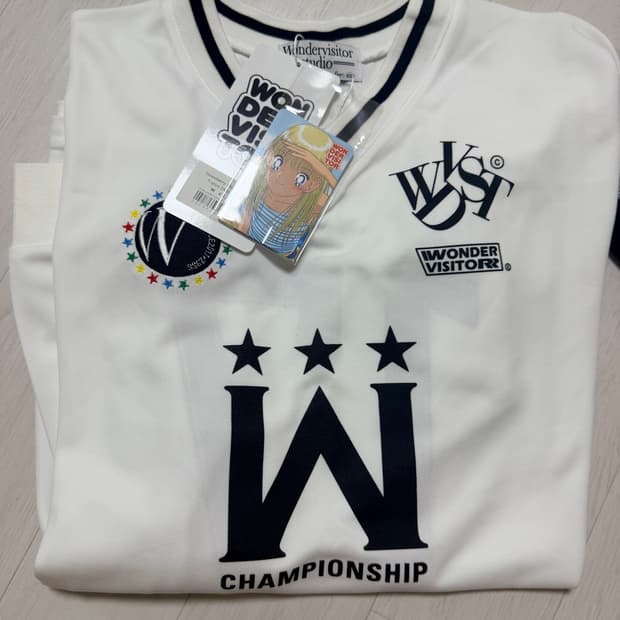 새상품 원더비지터 Sporty Jersey Long sleeve (Whi
