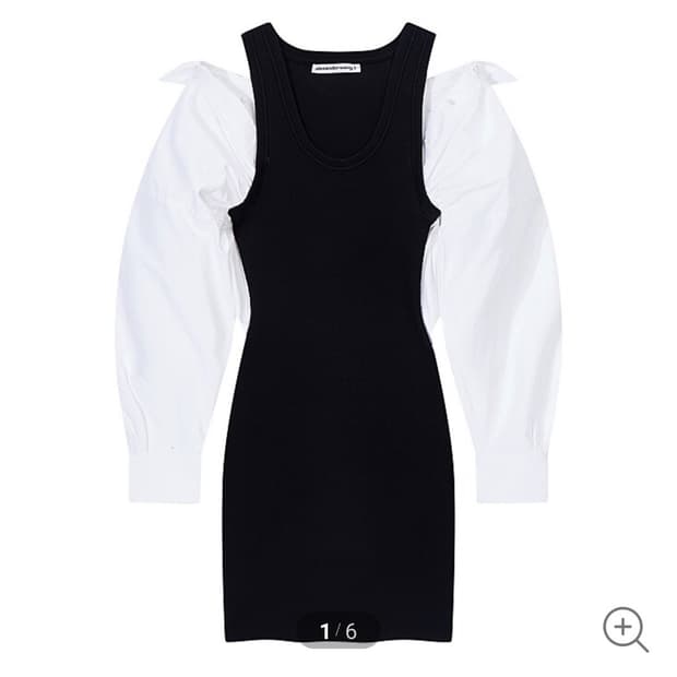 셔츠 레이어드 탱크 원피스