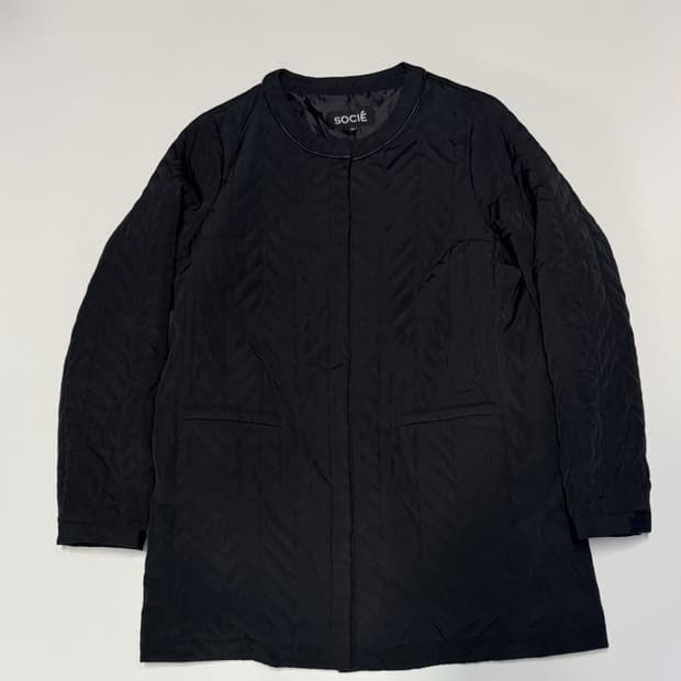 쏘시에 SOCIE 퀄팅 경량 패딩 롱 자켓