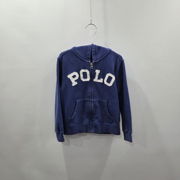 폴로랄프로렌 키즈 스펠로고 자수 후드집업 4T