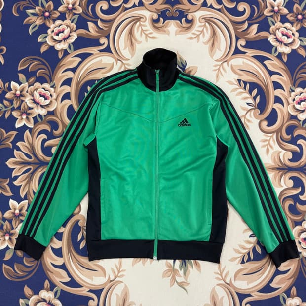 (L)아디다스 Adidas 삼선 트랙탑 져지(그린,초검)