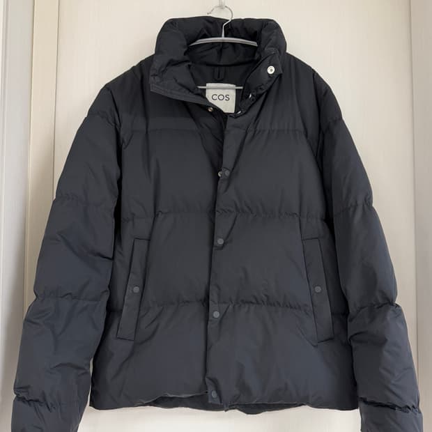 COS 코스 남성 푸퍼 숏패딩 블랙 M