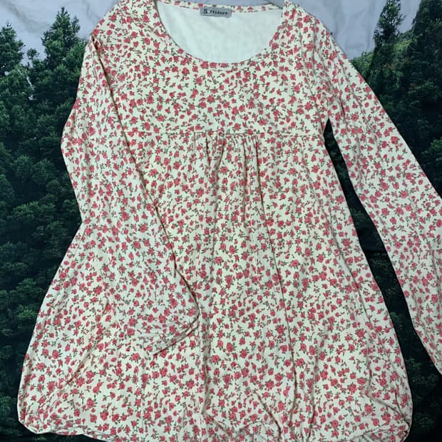 빈티지 꽃무늬 원피스