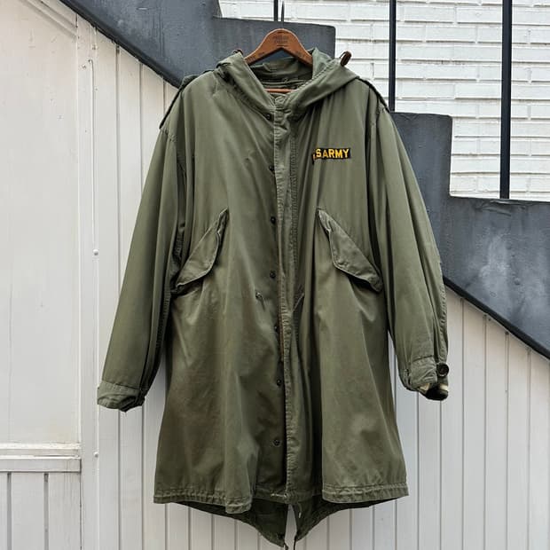 Us Army 미군 오리지널 M51 피쉬테일 쉘 파카 
