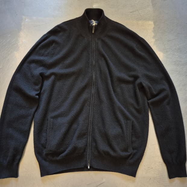 GOBI 캐시미어 니트 짚업