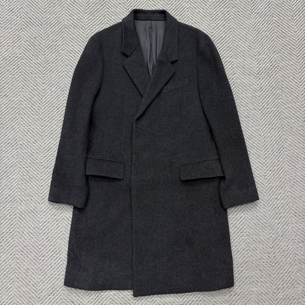 솔리드 옴므 울캐시미어 싱글코트 v1999