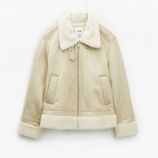 미쏘 스탠카라 스웨이드 숏 무스탕 (베이지)