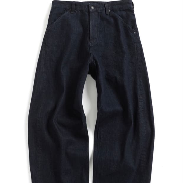 wide curve jeans washed indigo