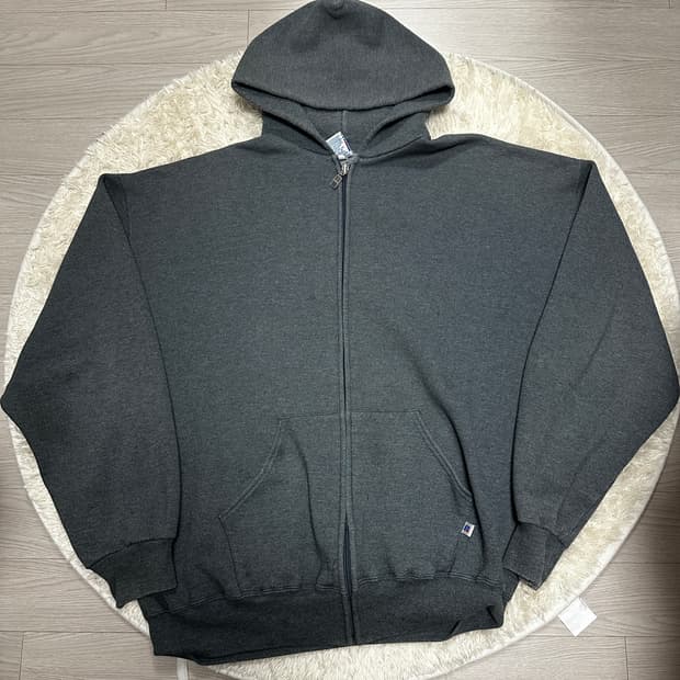 00s 러셀 후드집업 다크 그레이 메이드인 멕시코