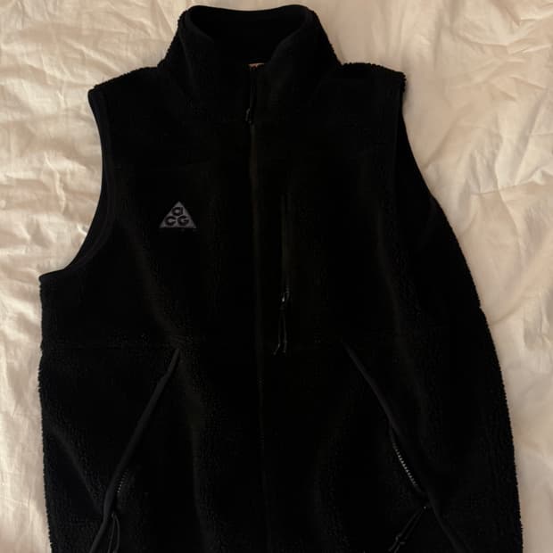 나이키 acg 후리스 베스트 블랙 XL