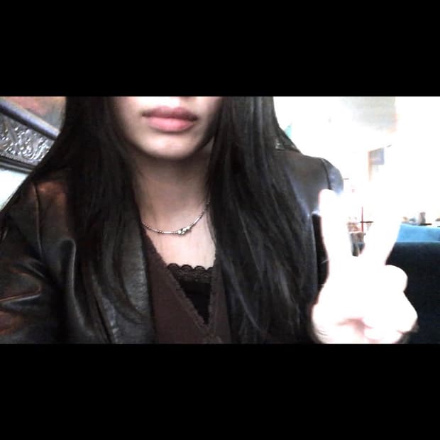 블랙 레더 자켓