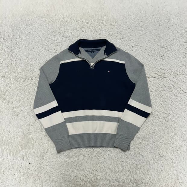 타미힐피거 반집업니트