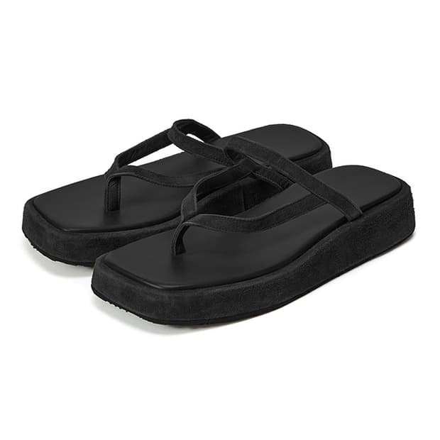 LE17SEPTEMBRE( V LINE LEATHER SANDAL )
