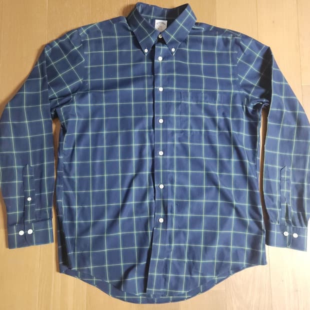 레어품목)브룩스브라더스 블랙와치 타탄 리젠트핏셔츠(L)