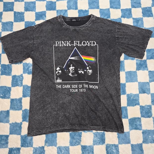 자라 PINK FLOYD 피그먼트 다잉 티셔츠