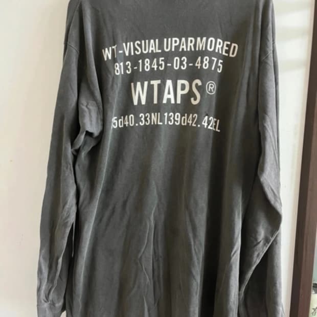 Wtaps 피그먼트 워싱 그레이 티셔츠 12만