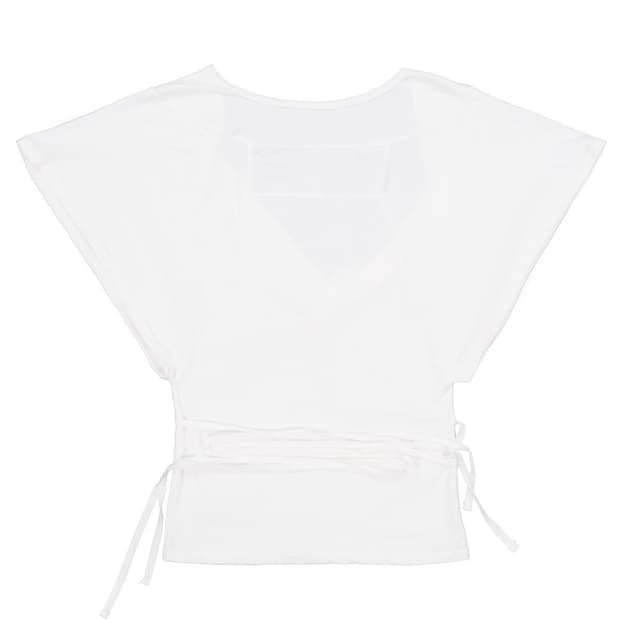 오스하이 Drape Layered Tee White