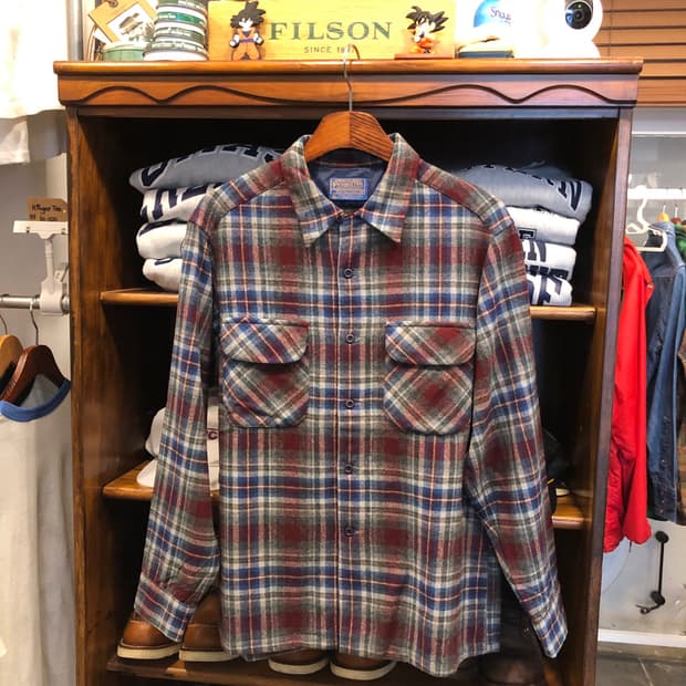 70s Pendleton board shirt-L