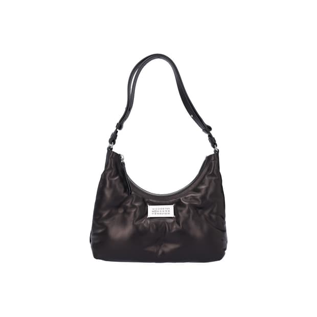 메종 마르지엘라 SB3WG0024 글램 슬램 스몰 호보백 나파 레더 블랙