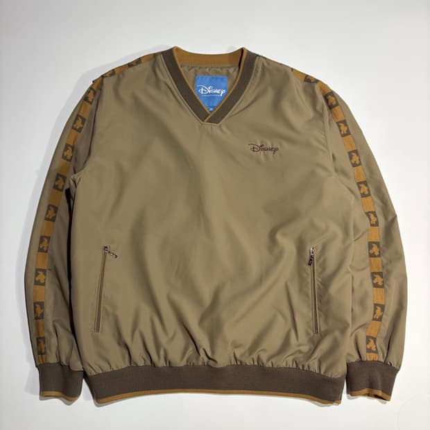 디즈니 브이넥 베이지 풀오버 아노락