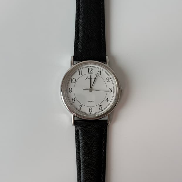 1980s Avenue Arabic Index Silver Quartz