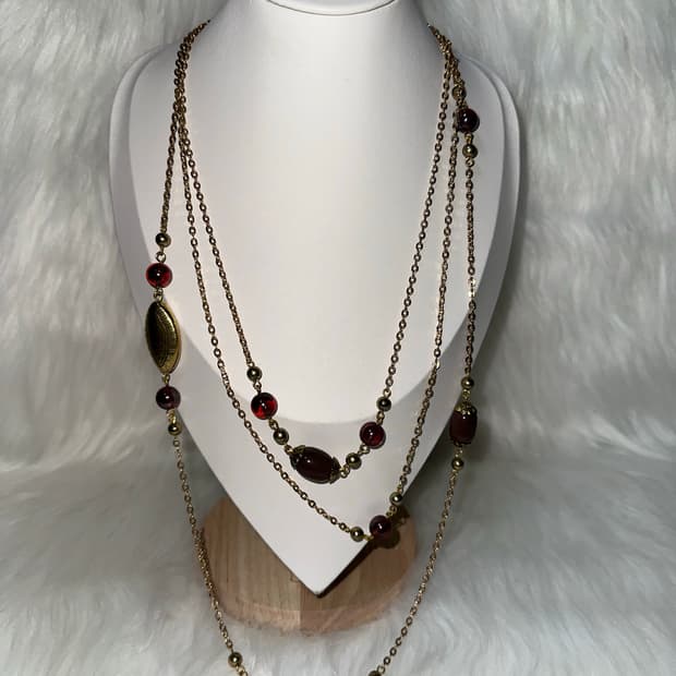 오리엔탈 고스펑크 레이어드 목걸이
